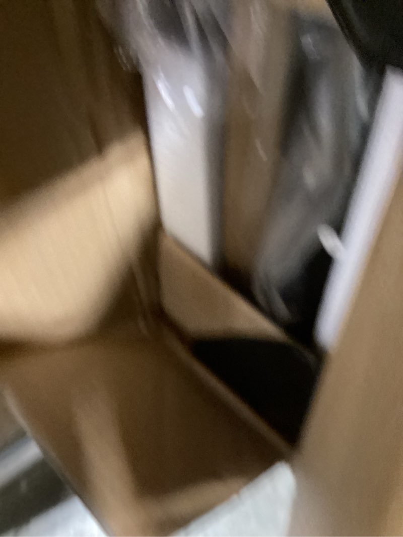 Condition photo showing New/Like New for 59" tv stand with mount and 4 power outlets, entertainment center media console, swivel tv stand mount up to 75 inch tvs, height adjustable, metal frame for living room, bedroom tvhr35e01v 59"l x 13.8"w x (53-56)"h
