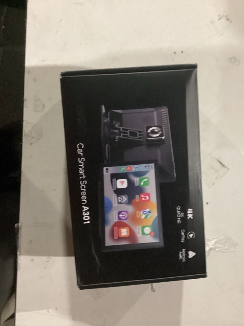 Condition photo showing New/Like New for Portable Apple Carplay Screen for Car, 9" Car Play Touchscreen, 4K Dash Cam, 1080P Backup Camera, Wireless Carplay, Android Auto, Mirror Link, GPS Navigation, Voice Control (9inch)