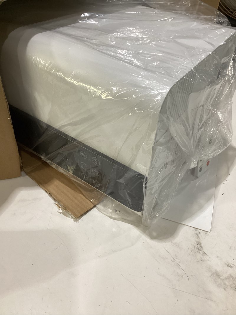 Condition photo showing As Is for humidifiers for bedroom large room, 5l cool and warm mist top fill humidifier with 3 speed humidistat,auto shut-off, for baby kids at home yoga, lasts up to 40 hours (white)