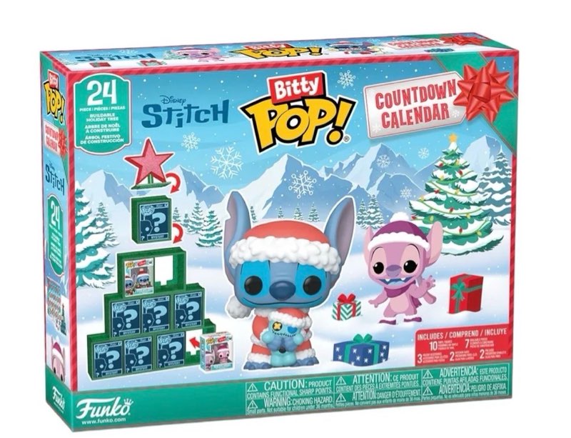 Funko Pop! Bitty Countdown Calendar: Stitch Holiday - 24 Days of Surprises - Collectible Vinyl Mini 