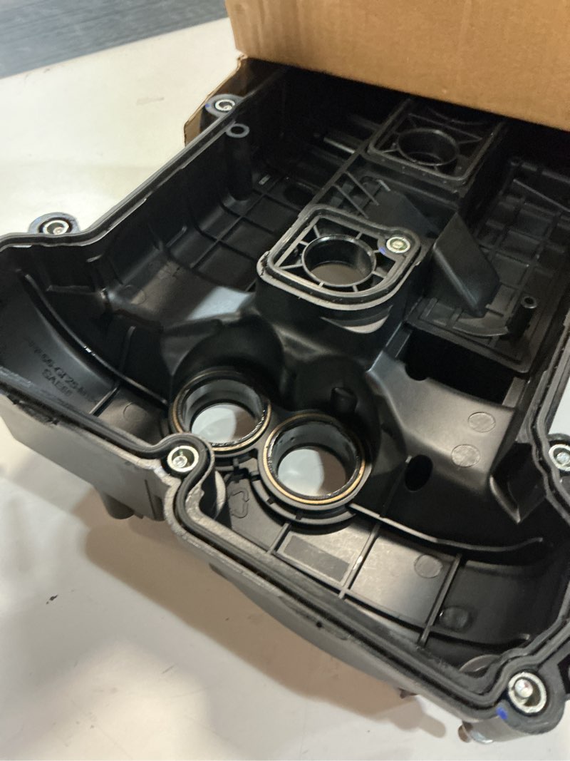 Condition photo showing As Is for engine valve cover compatible with 2012-2017 land rover discovery sport lr2 range rover evoque 2.0l l4 replace lr038319 lr070360