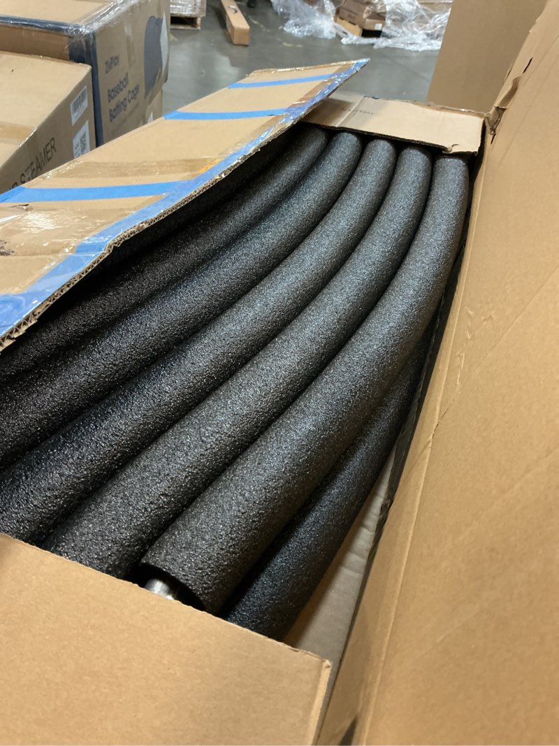 Condition photo showing Good Condition for 6pcs trampoline replacement curved pole, universal trampoline enclosure pole fits for 8-16ft curved pole trampoline frame, replacement poles include foam sleeve & hardware for 2 installation ways