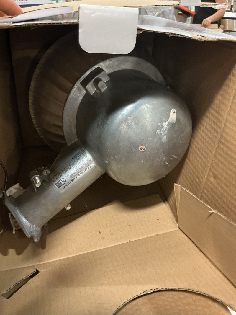 Condition photo showing As Is for lithonia lighting matter hardwired led outdoor area light (bulb included)