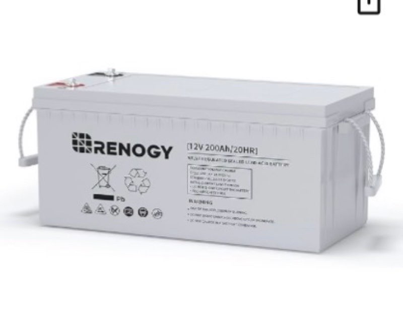 renogy 12 volt 100ah deep cycle agm battery, 3% self-discharge rate, 1100a max discharge current, ma