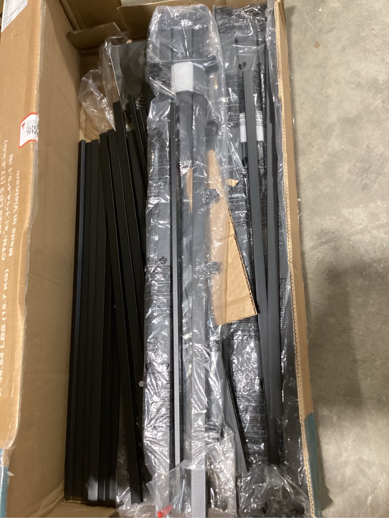 Condition photo showing Good Condition for queen size bed frame, 14 inch metal platform bed frames with heavy duty steel slat support, no box spring needed, easy assembly, under bed storage matte black queen