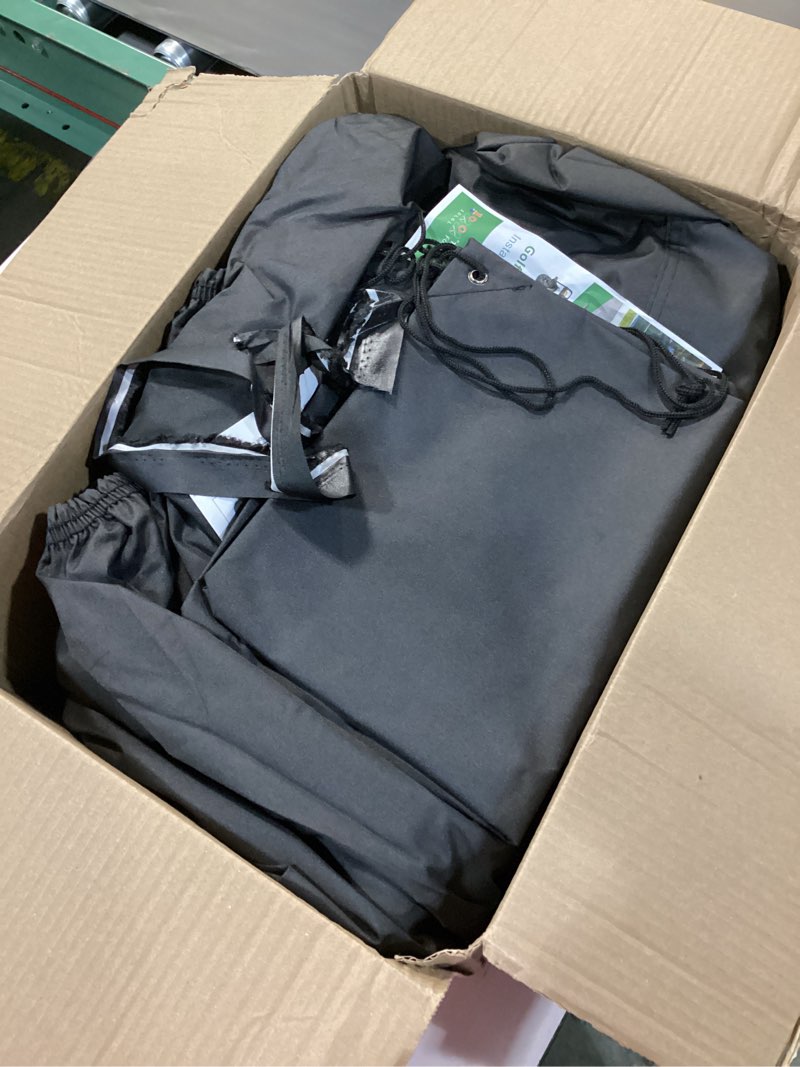 Condition photo showing As Is for 10L0L Heavy Duty 650D Golf Cart Cover for 2/4/6 Passengers EZGO, Club Car and Yamaha, All Weather Outdoor Protection Weatherproof L-For 2/2+2/4 Passengers Cart Black