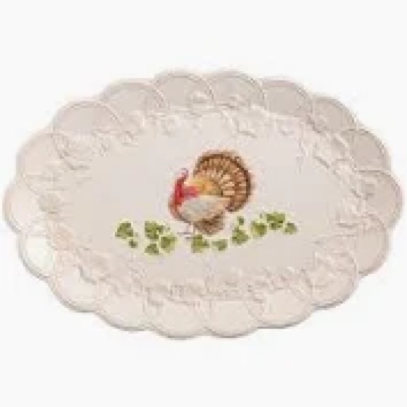 Mud Pie Thanksgiving Turkey Platter