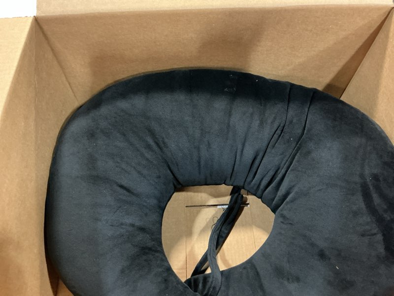 Condition photo showing Good Condition for aossa bbl pillow after surgery for sleeping, brazilian butt lift post surgery for sitting driving, booty lumbar seat cushion, hip support for chair bed donut pillow, bbl recovery supplies (black)