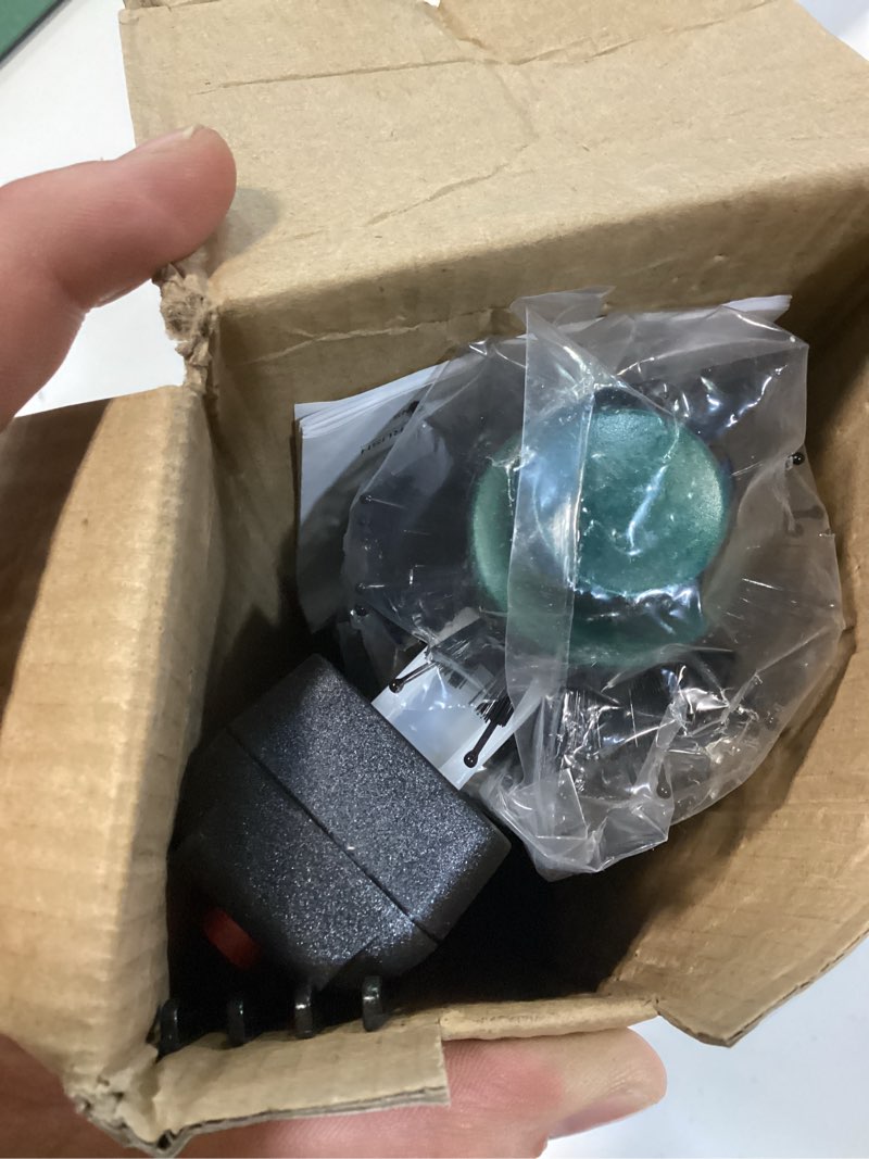 Condition photo showing As Is for aima beauty hair dryer brush, one step hair dryer & volumizing hot air brush, 3 heat/speed settings, advanced ionic technology, ceramic coating, nylon pins & tufted bristles, dark green, 1000w, 125v 1.26"/ 32mm round barrel dark green