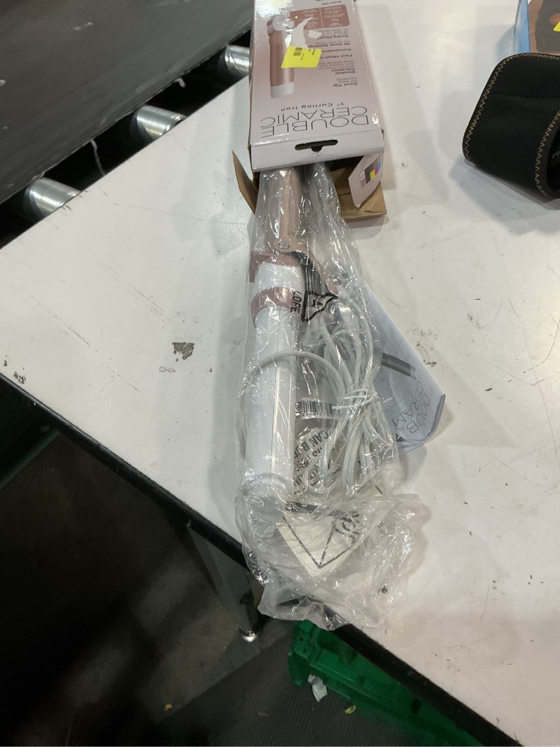 Condition photo showing Good Condition for conair double ceramic gentle rose gold 1 inch curling iron