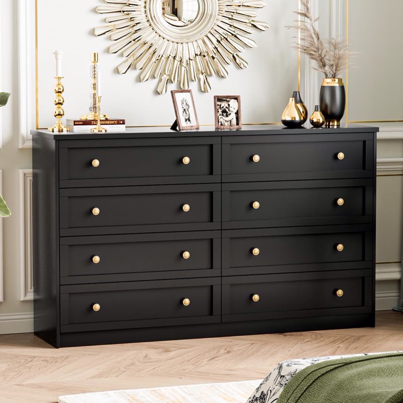 8-Drawer Dresser With Large Storage Space, Wide Chest Of Drawers, Double Dresser For Bedroom, Living Room(incomplete box 2/2)