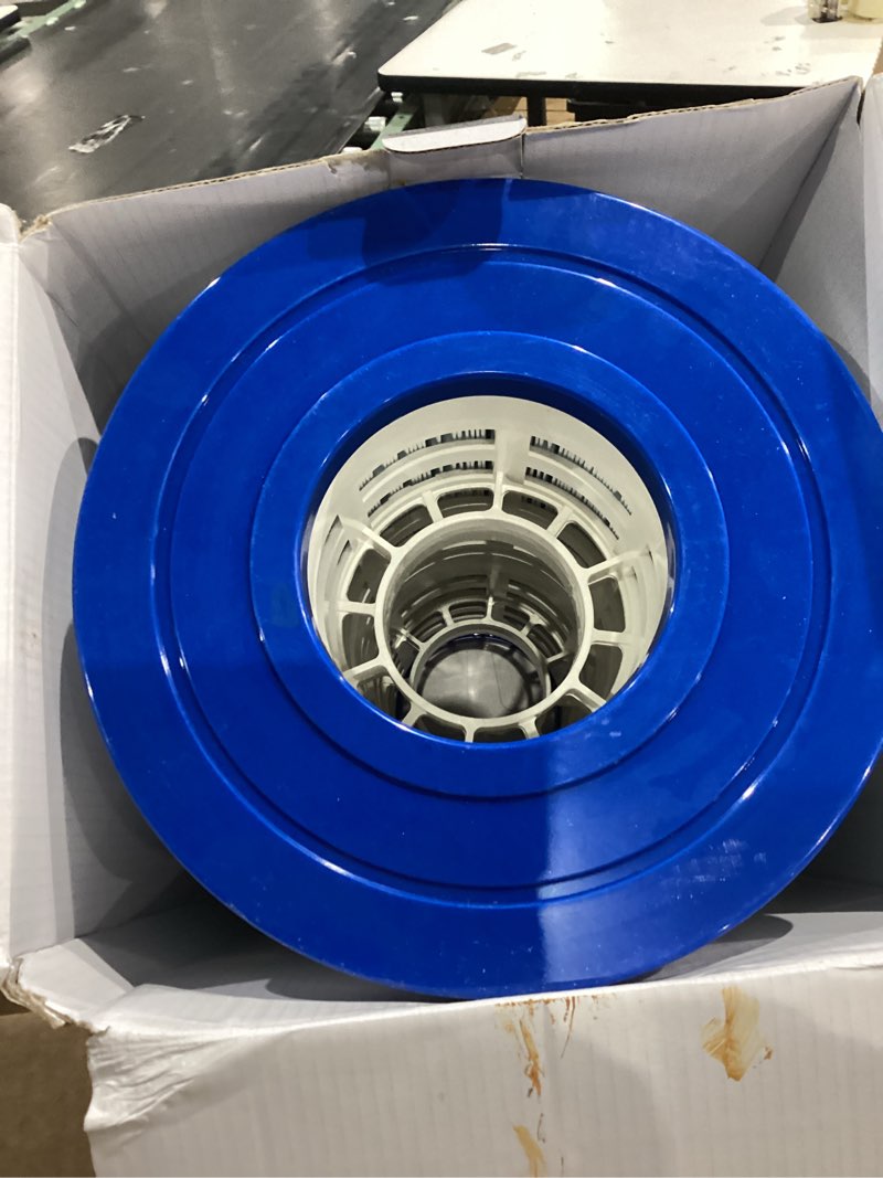 Condition photo showing New/Like New for poolpure pxst100 pool filter replaces hayward x-stream cc1000, ccx1000-re, pleatco pxst100, unicel c-8311, ultral-b6, filbur fc-1285, 817-0100n/p, waterway pro clean 100, l x od: 17 3/8" x 8 15/16"
