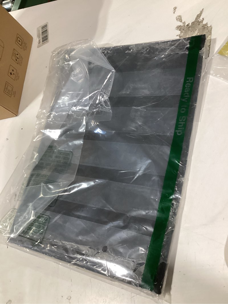 Condition photo showing Good Condition for portable sticker display stand for 4in/10.2cm large stickers, double sided 5 tier tabletop storage rack vending machine for pocket chart vendor events trade shows & small business organizer (black)