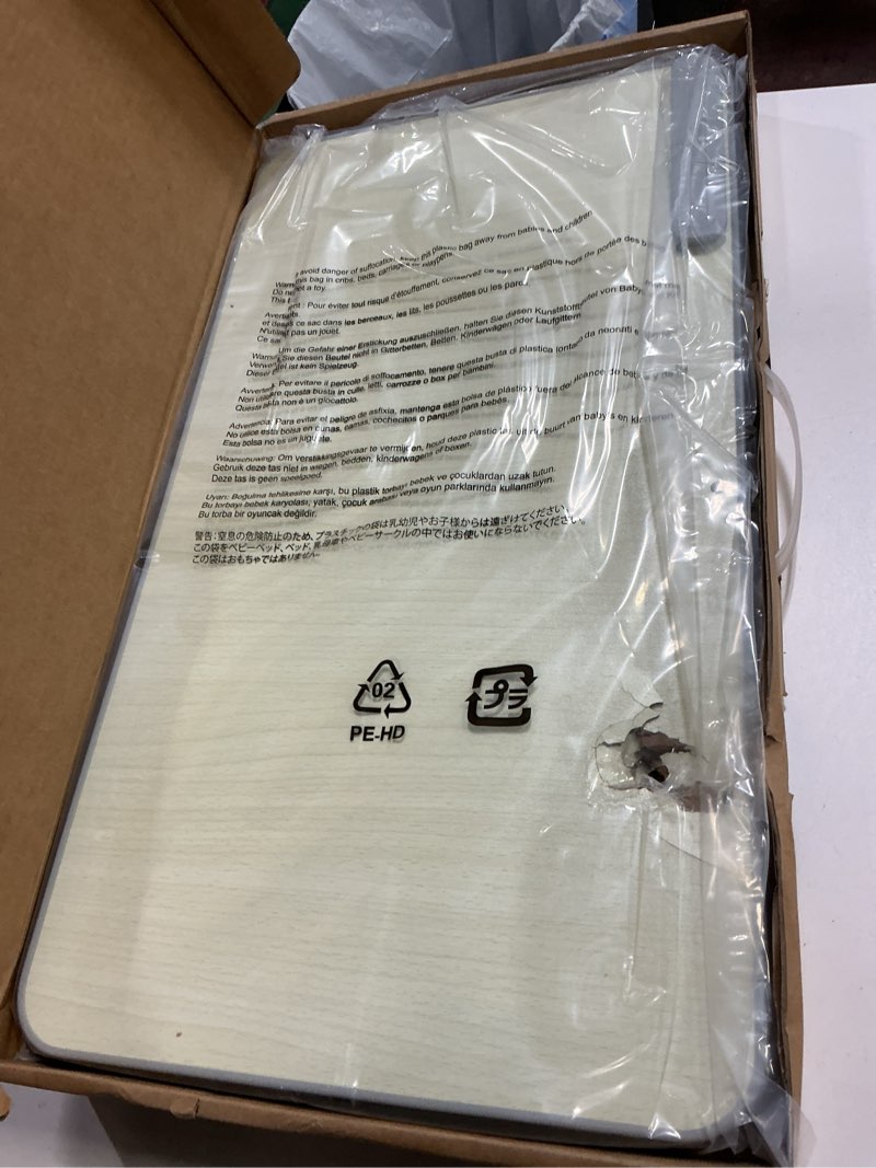 Condition photo showing Good Condition for Amazon Basics Adjustable Tray Table Lap Desk Fits up to 17-Inch Laptop, Large, 13"x24", Cream