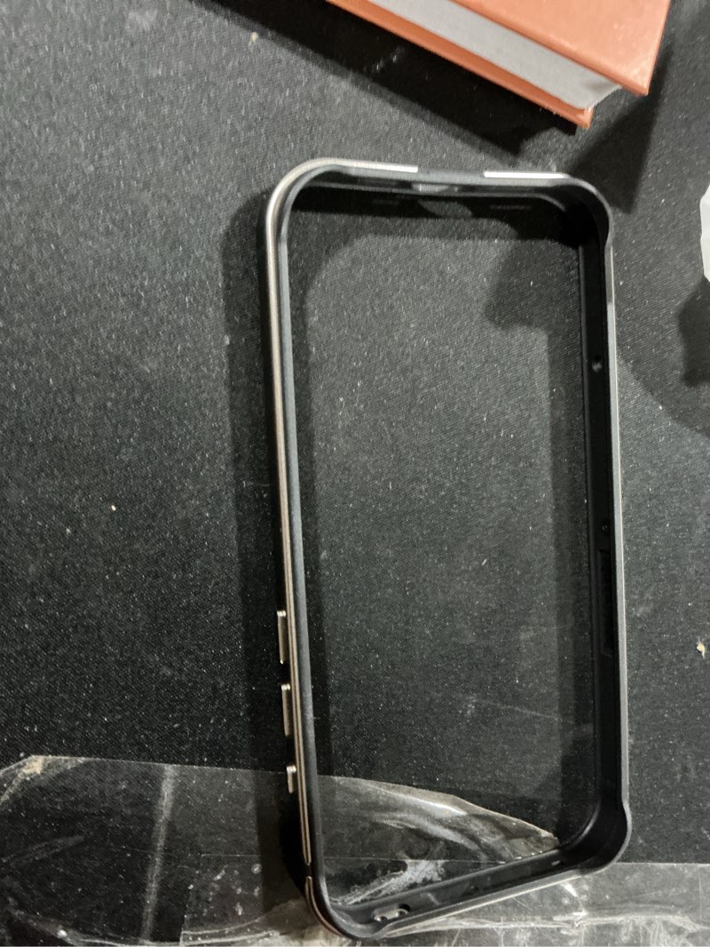 New Aluminum Frame Metal Bumper Frame Slim Hard Case Cover for iPhone15Pro, Metal Frame with Soft In