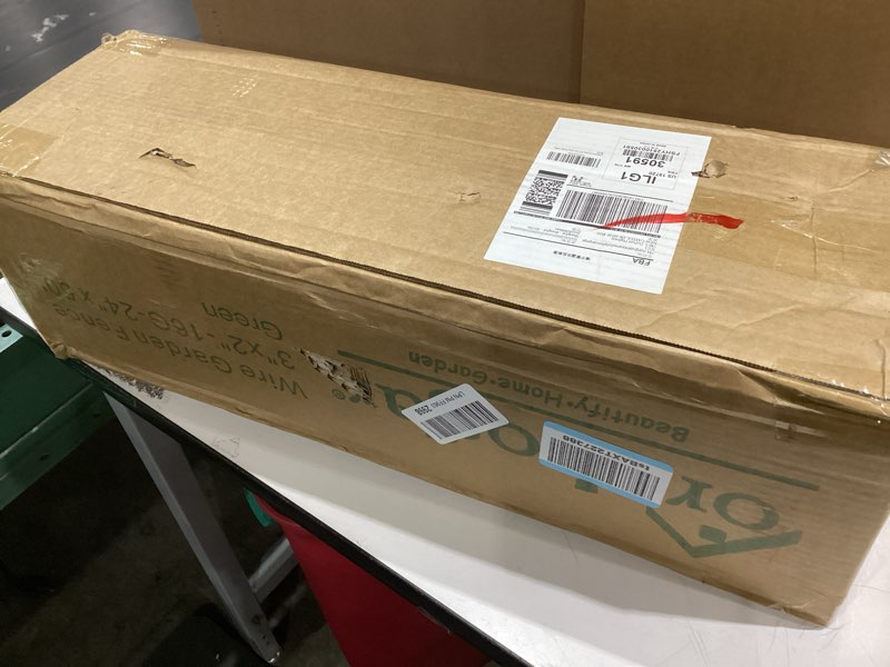 Condition photo showing Good Condition for Green PVC Coated Welded Wire Fence 24 Inch x 50 Foot, 2 Inch x 3 Inch 16GA, Garden Border Fencing Roll Vinyl Coating Metal Wire Mesh for Yard Vegetable Plant Protection Poultry Netting 2''x3'' 16GA 24''x50' Green