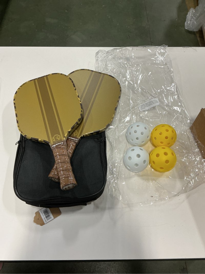 Battle Armor Pickleball Paddle Set w/Nylon Case, Green, 12mm