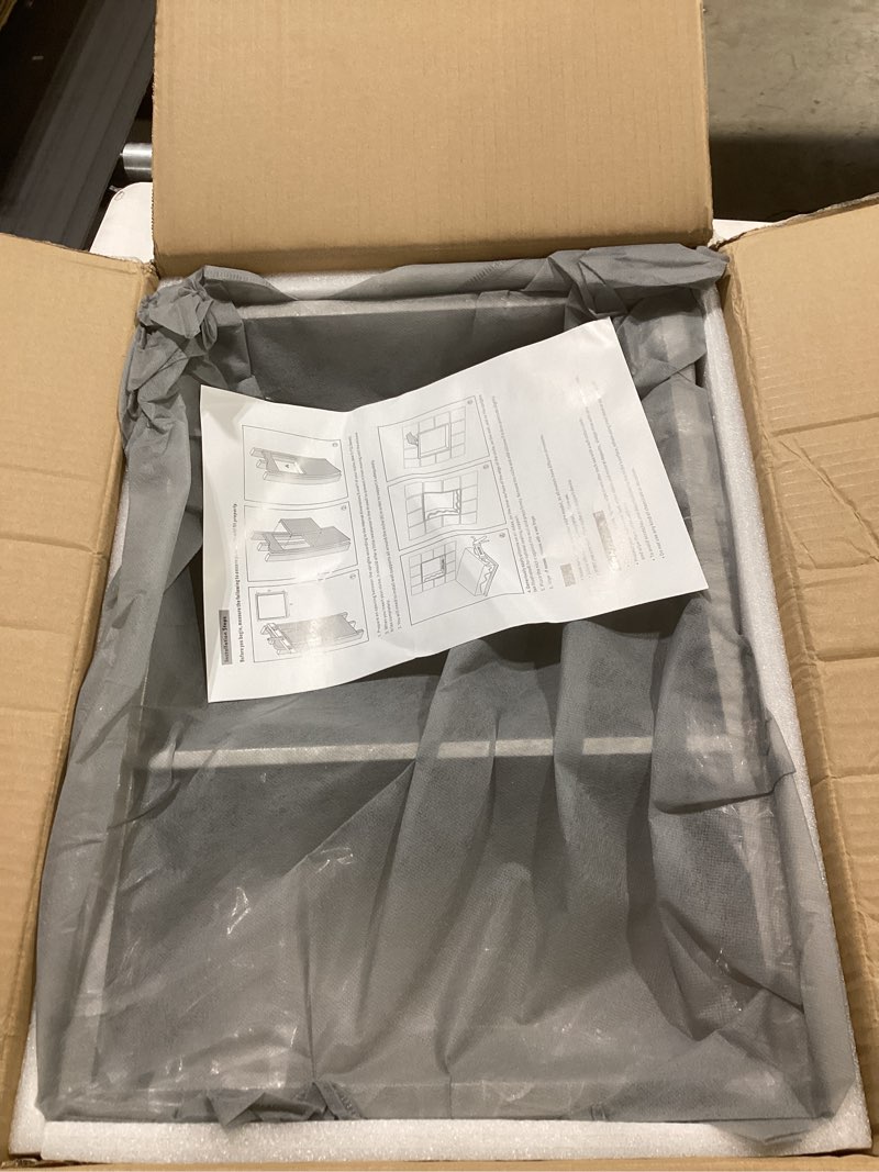 Condition photo showing Good Condition for QAOYEDE Shower Niche Insert No Tile Needed, 18"x12" Stainless Steel Niche for Shower Wall, Recessed Shelf for Bathroom Storage 2 Layer,Brushed Nickel 18''x12'' Brushed Nickel