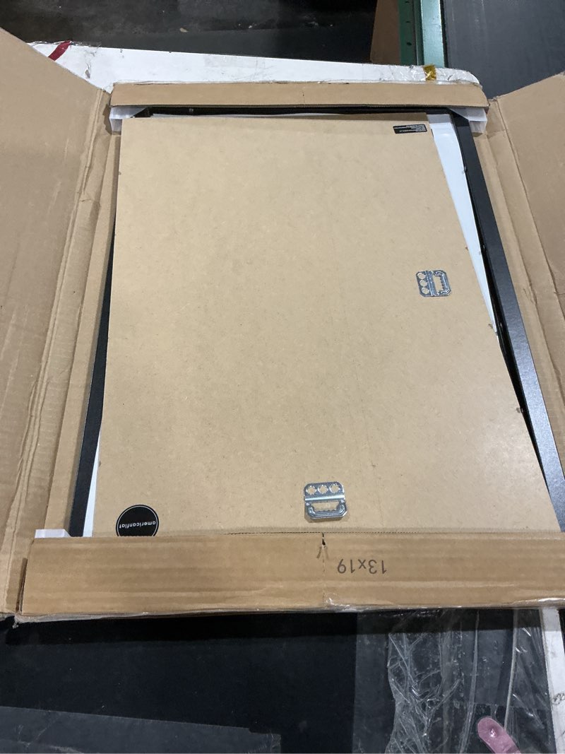 Condition photo showing As Is for Americanflat 13x19 Picture Frame with Shatter-Resistant Glass - Signature Collection - Gallery-Style Frames Made of Engineered Wood - Photo Frame for Wall Display - Black 13x19 Black