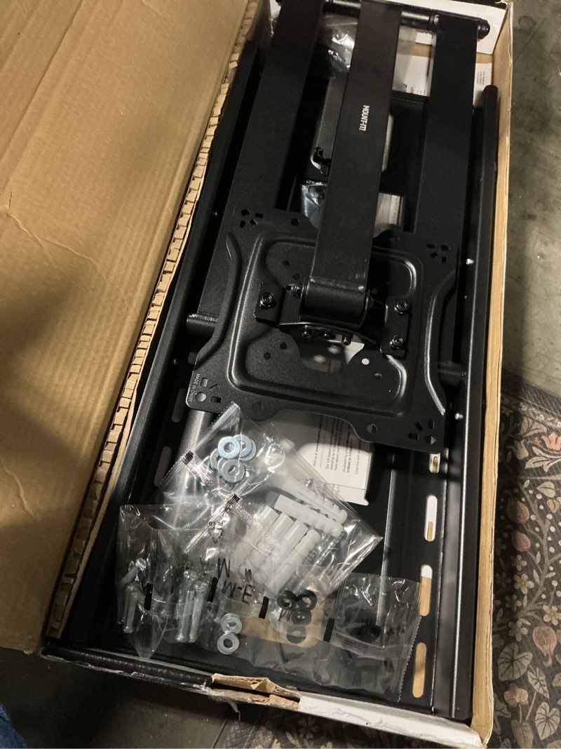 Condition photo showing Good Condition for mount-it! full motion tv wall mount with extra long 40" extension, fits 32" to 70" tv's, capacity 110 lbs., heavy duty, lifetime warranty