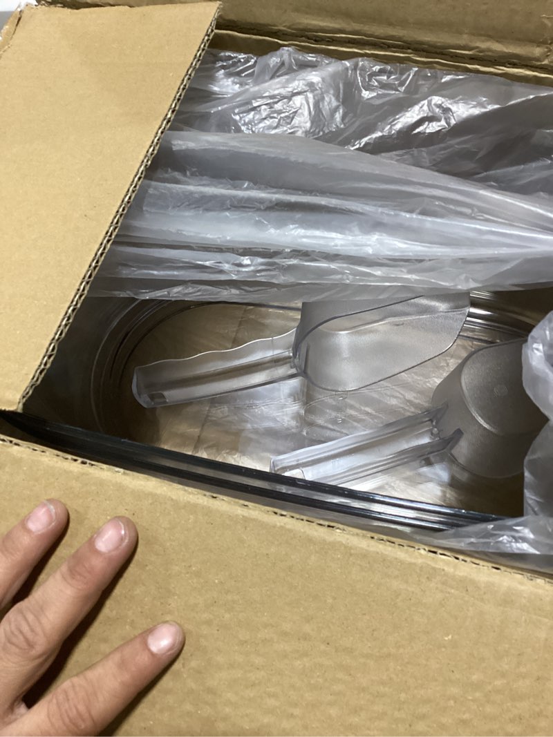 Condition photo showing Good Condition for 2 pcs ice buckets for parties, 15l large ice bucket, 4 gallon champagne bucket with scoops, beverage tub mimosa bar supplies for champagne, beer, cocktail
