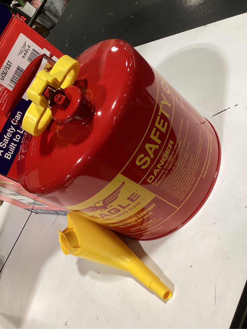 Condition photo showing Good Condition for eagle 5-gallon metal gasoline can