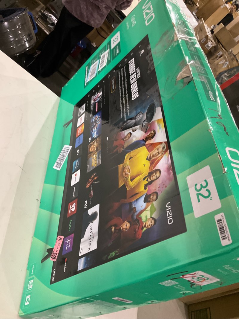 Condition photo showing As Is for Untested VIZIO 32-inch Full HD 1080p Smart TV with DTS Virtual: X, Alexa Compatibility, Google Cast Built-in, Bluetooth Headphone Capable, (VFD32M-08 New) 32 inch