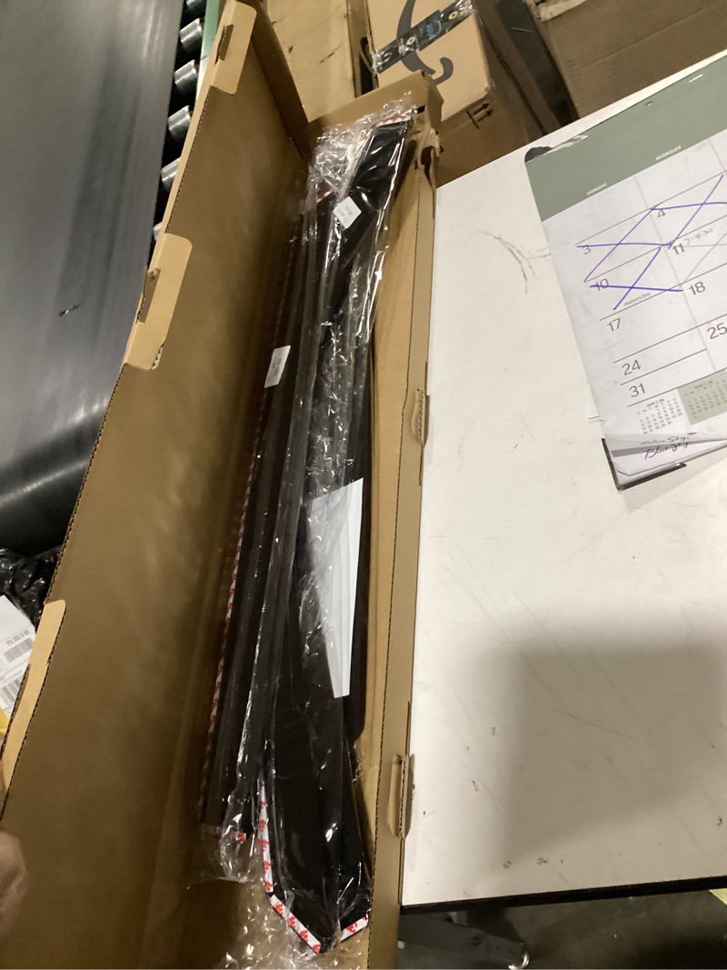 Condition photo showing New/Like New for in-channel rain guards for 2022-2026 toyota tundra crewmax only, window visor shields vent deflector shade wind dark smoke 2023 2024 22 23 24 25, tape-on inside-mount, 4pcs for 2022-2026 | toyota tundra crewmax | in-channel
