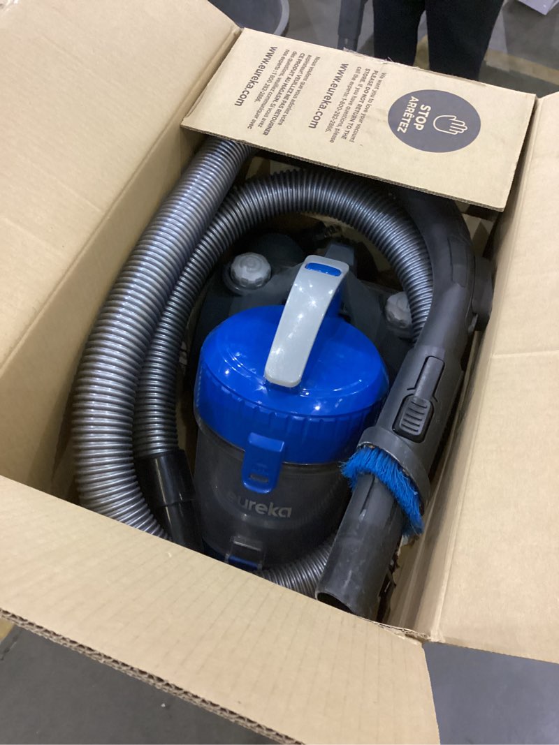 Condition photo showing Good Condition for Eureka WhirlWind Bagless Canister 2.5L Vacuum Cleaner, Lightweight Vac for Carpets and Hard Floors, NEN110A, Blue