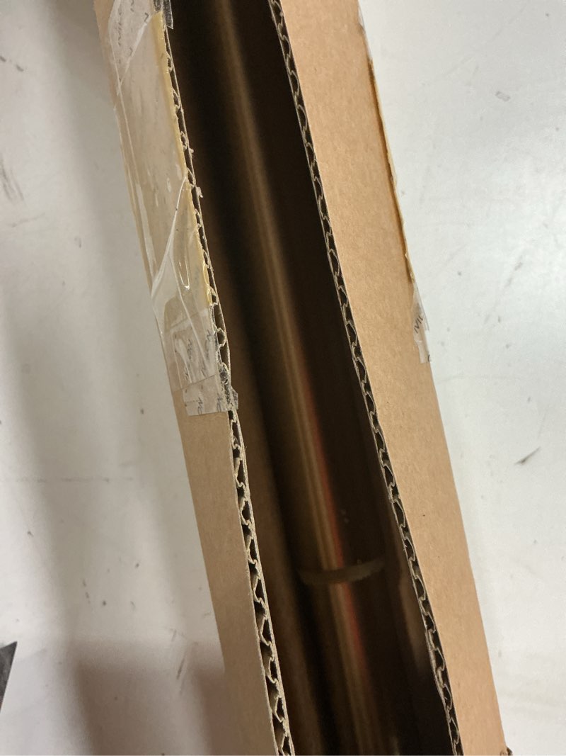 Condition photo showing Good Condition for ivilon drapery window curtain rod - end cap style design 1 inch pole. 48 to 86 inch color warm gold 48 to 86 in.