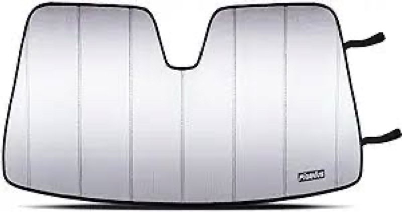 Pigenius Windshield Sun Shade for Hyundai Sonata 2015-2019 with Rearview Mirror Mounted Camera. Refl