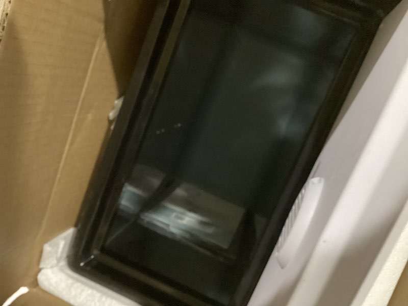 Condition photo showing As Is for serenelife luxury rectangle towel warmer - spa & bathroom heater with custom fragrance, auto shut-off, fits 2 large towels, blankets, bathrobes, pj's - perfect gift for him & her (silver)