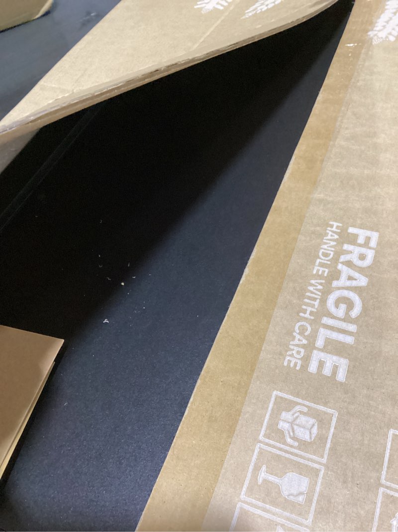 Condition photo showing Good Condition for Frame Amo A2 16.5x23.4 Black Solid Wood Poster Frame, White Mat for A3 11.7x16.5 Image, Tempered Glass Front, 1.5 inch Wide, 1 inch Thick, High-End, Heavy-Duty, Gallery Grade & Acid-Free Black A2