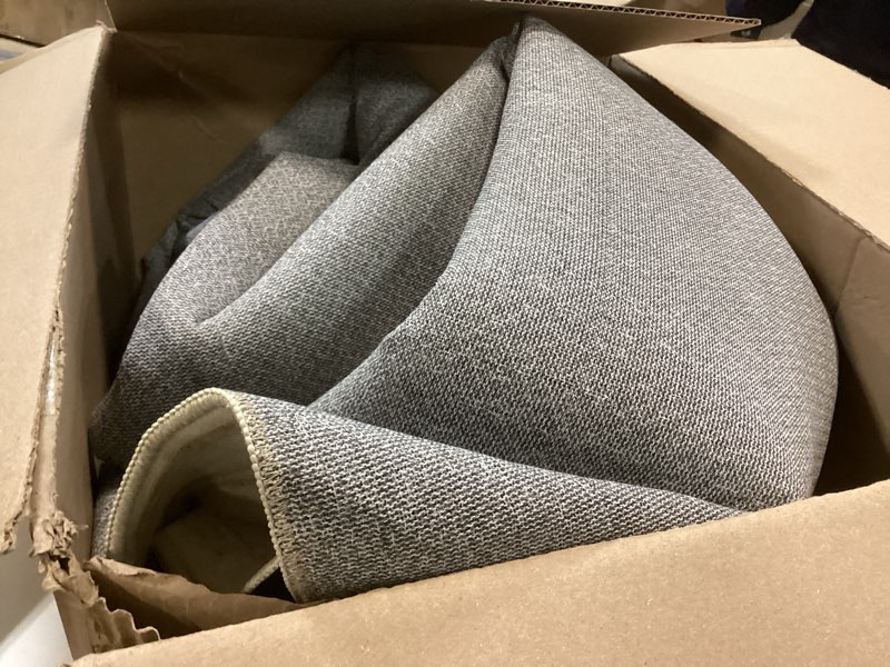 Condition photo showing As Is for Rugs for Living Room 9x12 Rug, Washable Floral Boho Area Rug Non Slip Soft Low Pile Large Rugs for Bedroom Girls, Dining Room, Office, Kids Playroom(9'x12', Floral Beige) Floral Beige 9' x 12' (Rectangular)