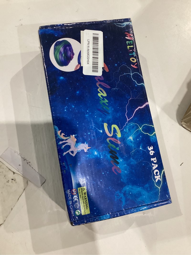 Condition photo showing New/Like New for Galaxy Slime Kit for Girls Boys, 36 Pack Mini Slime Party Favors for Kids, Pretty Stretchy & Non-Sticky Slime Pack, Valentine Party Favors for Kids Goodie Bag Stuffers