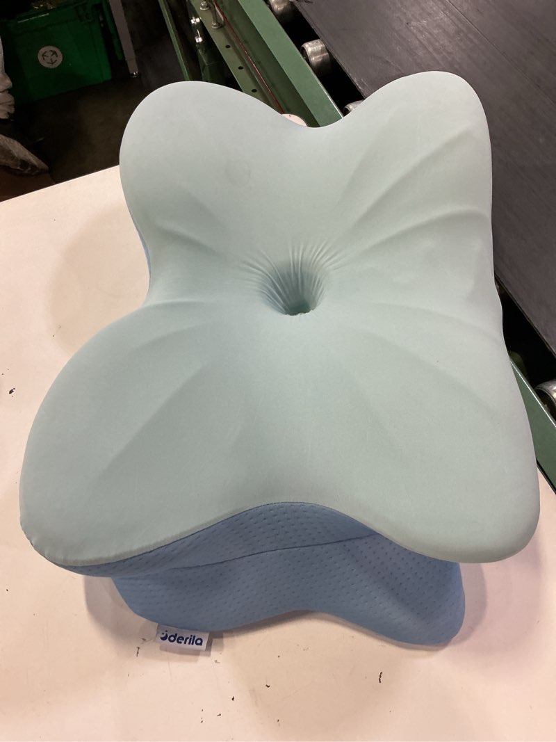 Condition photo showing As Is for derila ergo pillowcase cervical neck pillow for sleeping pillow case contour memory foam pillows for back, side sleeper (pillowcase - 21.25 x 14.17 x 4.72 in) pillow case only