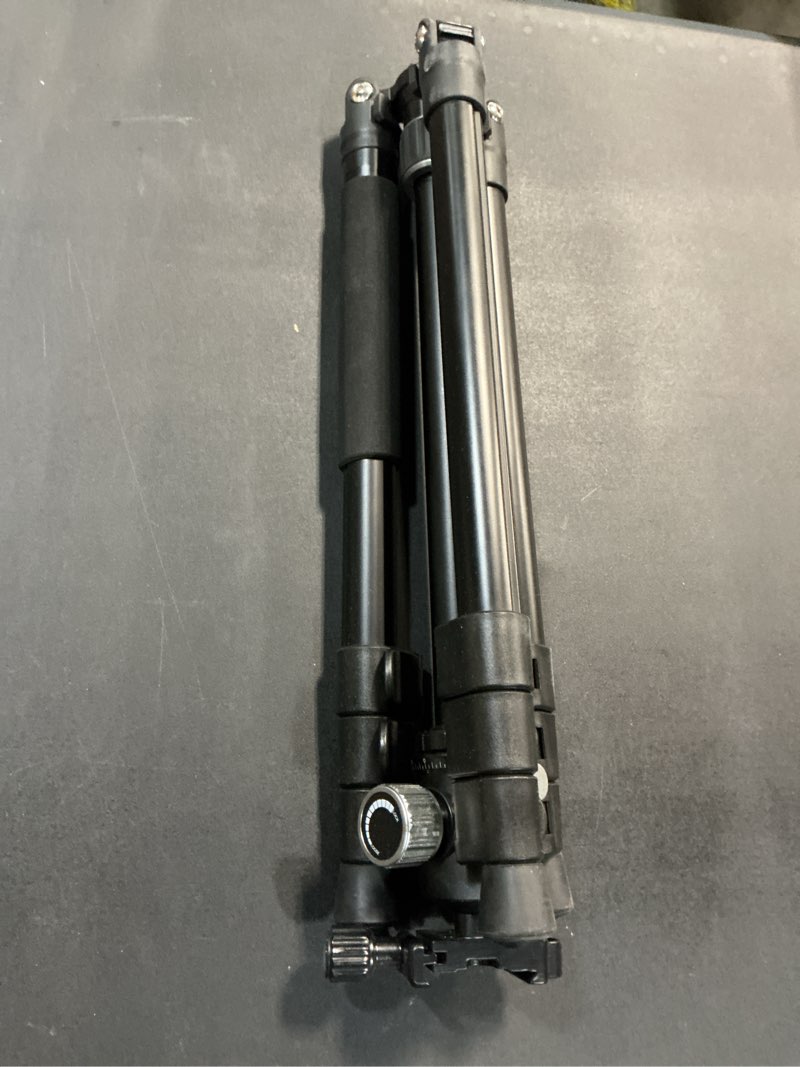 Condition photo showing Good Condition for k&f concept 64 inch/163 cm camera tripod,lightweight travel outdoor dslr tripods with 360 degree ball head load capacity 17.6 lbs/8 kg,cellphone clip for smartphone live streaming vlog o234a1+bh-36 black and orange