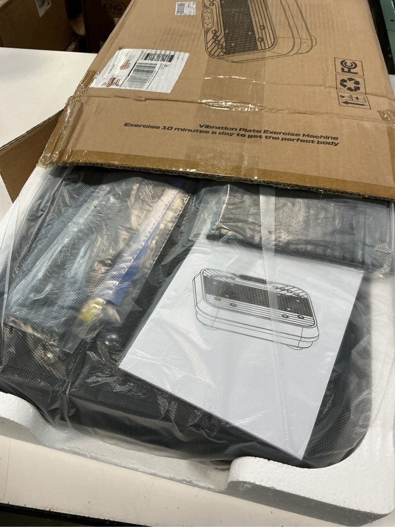 Condition photo showing Good Condition for vibration plate exercise machine, vibrating plate for lymphatic drainage, 400 lbs capacity 250 speed levels whole body fat burner weight loss shake board, vibrate platform machine