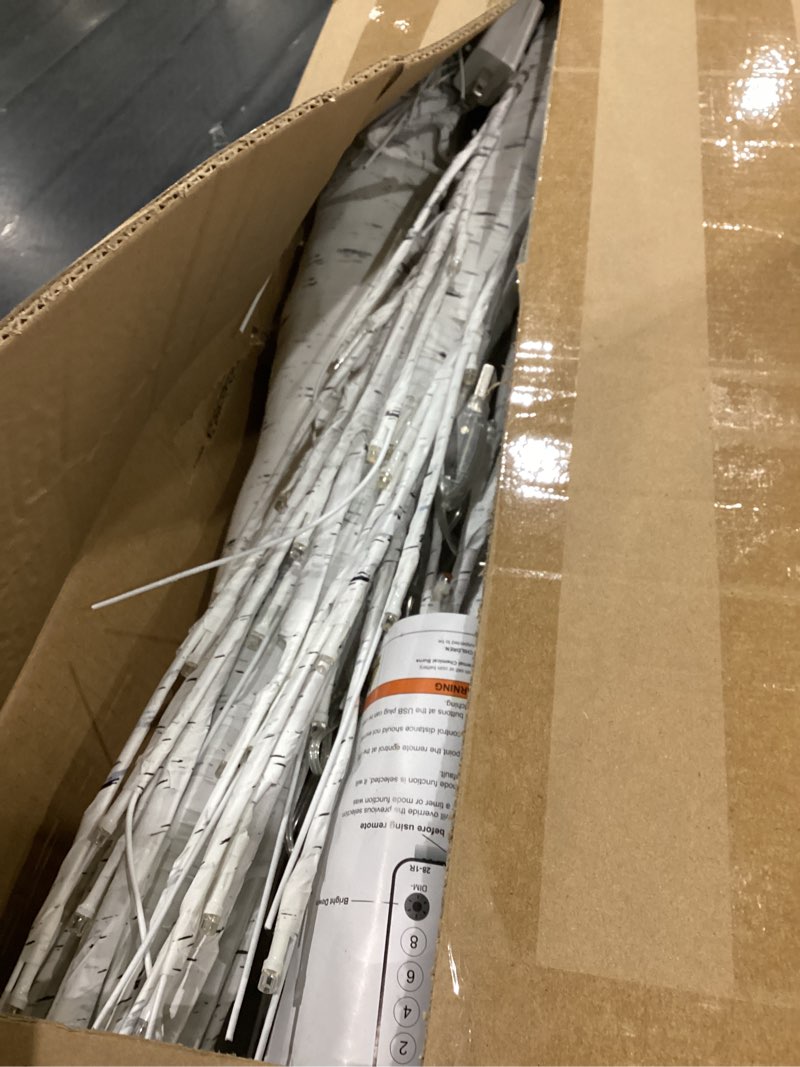 2 Pack Lighted Birch Tree, 8FT Birch Tree with 210 LED Lights, 8 Flash Modes and Timer, Light Up Twi