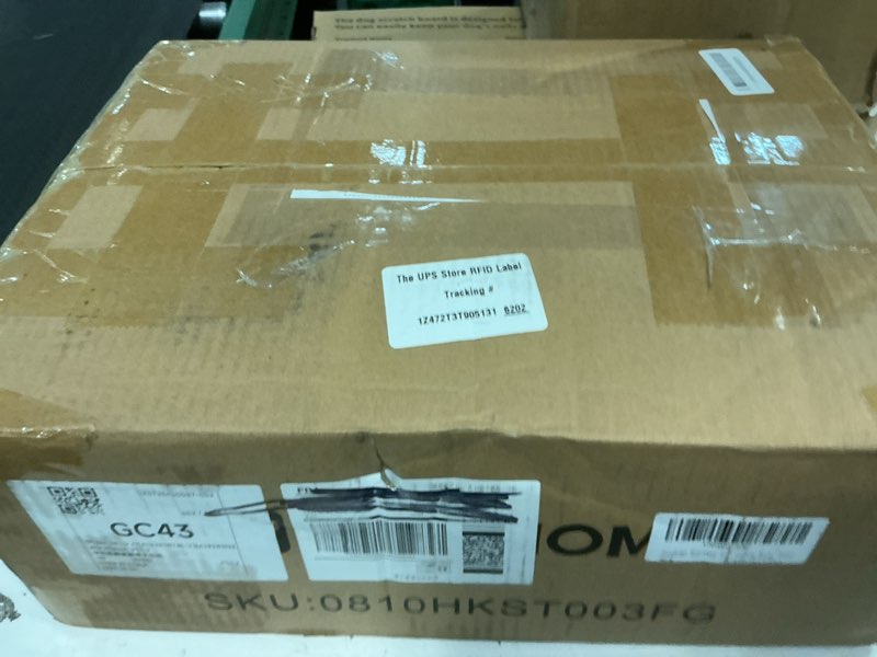 Condition photo showing New/Like New for Snughome Entryway Table, Console Table with Charging Station, Industrial Narrow Sofa Table with 5 Tier Storage Shelves, Entrance Table for Hallway, Behind The Couch, Living Room, Foyer Rustic Brown