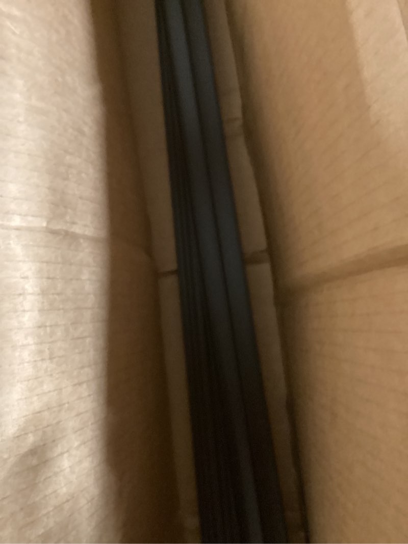Condition photo showing As Is for 1/2\" Panel Sliding Door Track - 36\" Black Plastic Upper & Lower Set, USA Made, Pack of 1 - Outwater 3 Feet (36 Inches) Black incomplete 