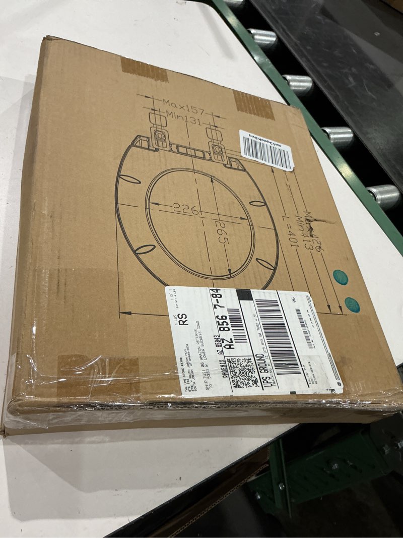 Condition photo showing New/Like New for jingze round toilet seat with slow close standard toilet seat,quiet toilet cover seat toilet lid durable refused to loosen easy to install & clean,white round 16.5inch white