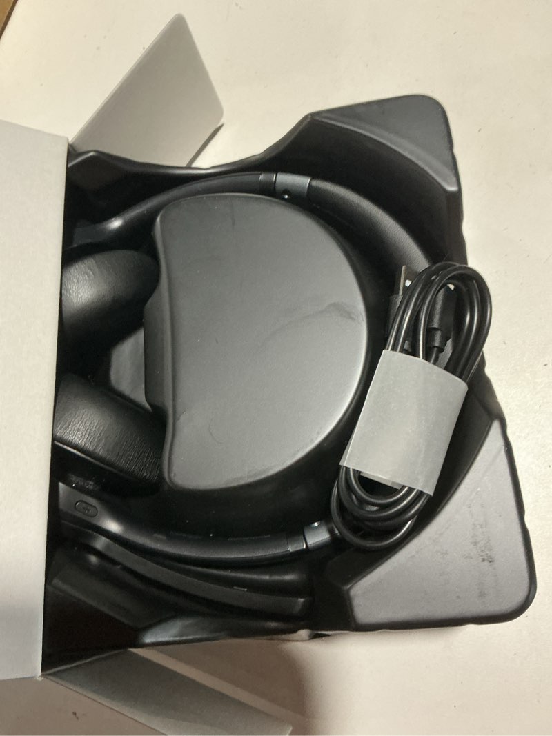 Condition photo showing Good Condition for tecknet wireless headset, bluetooth headset with noise cancelling microphone - rechargeable bluetooth v5.2 headphones, 50h playtime & mic mute, on ear headphones for trucker/remote work/call center