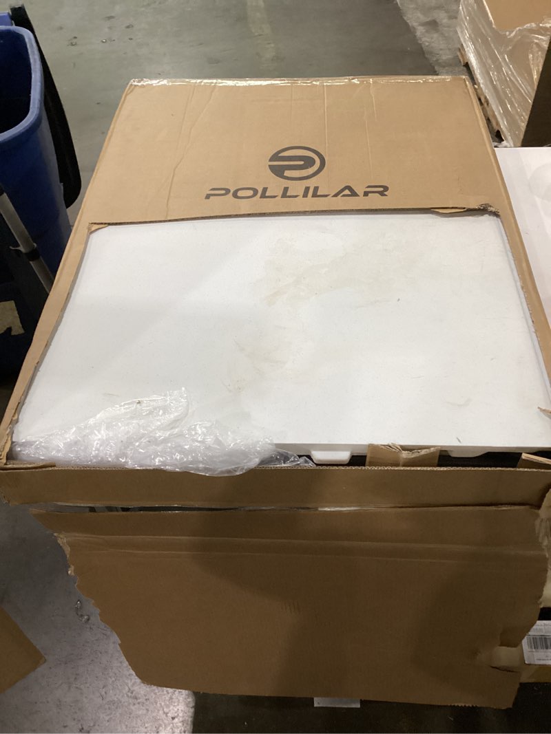 Condition photo showing As Is for Folding Table 6FT HDPE 6 Foot Foldable Table Portable Banquet Surface Fold-in-Half Desk Utility for Working Meeting Parties, Picnic, Camping, Weddings, Catering, Garden Dining-White White 6 FOOT