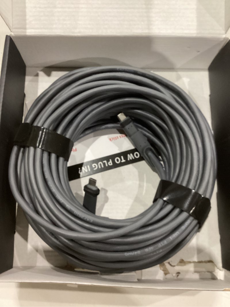 Condition photo showing As Is for Starlink Gen 2 Cable 75FT/23M, ONLY for Gen 2 Rectangular Dish, Waterproof Replacement Cord for Starlink Gen 2 Standard Actuated Kit, High-Speed PoE Cable, NOT for Gen 3/Mini/Round Dish 75 FT Grey