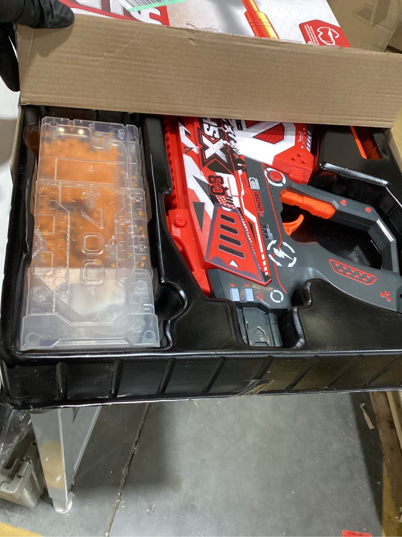 Condition photo showing As Is for XSHOT Hyper Gel HPG-700 Blaster, Semi and Fully Automatic Gel Blaster & 20,000 Hyper Gel Pellets, 700 Capacity Mag, Eyewear, Ages 14 & Up by ZURU