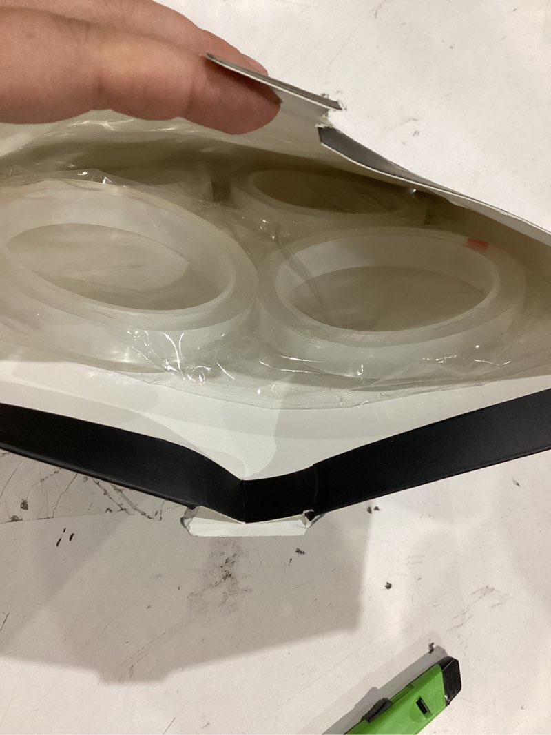 Condition photo showing New/Like New for art3d double-sided tape (4-roll of 10ft), removable, traceless, washable, reusable - multipurpose tape as seen on tv (1/24" x 1/2" x 10', 4) 1/24" x 1/2" x 10' 4