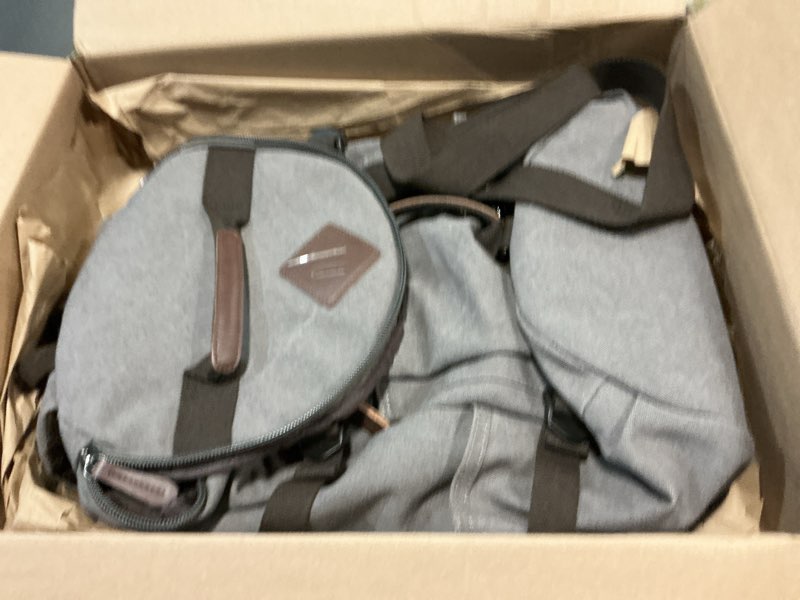 Condition photo showing New/Like New for it'scarl mens backpack, large backpack for travel, carry-on, canvas bag, 17 inch computer waterproof back pack(grey)