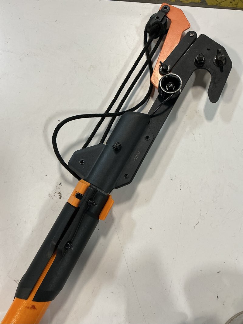 Condition photo showing As Is for fiskars power-lever 14-ft fiberglass pole pruner