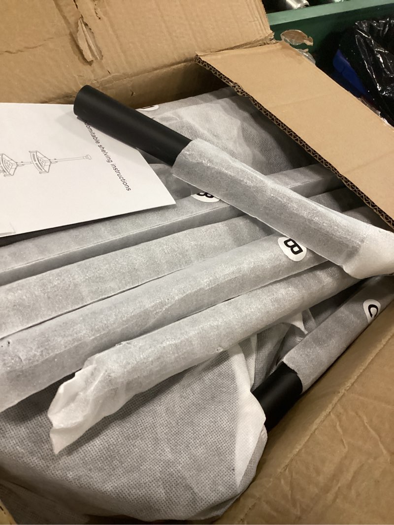 Condition photo showing Good Condition for Matte Black Tension Shower Caddy Corner Organizer, Rust-Proof Stainless Steel | 4 Deep Adjustable Sh